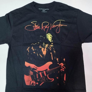 Stevie Ray Vaughan - SRV Gradient  Photo Official T Shirt ( Men M, L) ***READY TO SHIP from Hong Kong***